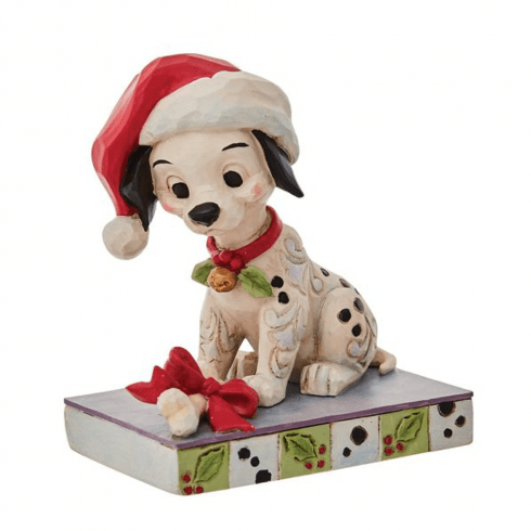 Disney Traditions 101 Dalmatians Lucky Figurine - Christmas 