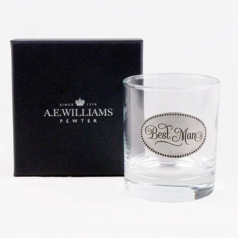 A E Williams Best Man Whisky Tumbler