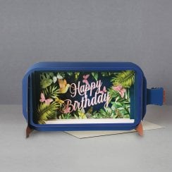Message In A Bottle 3D Pop Up Card - Happy Birthday