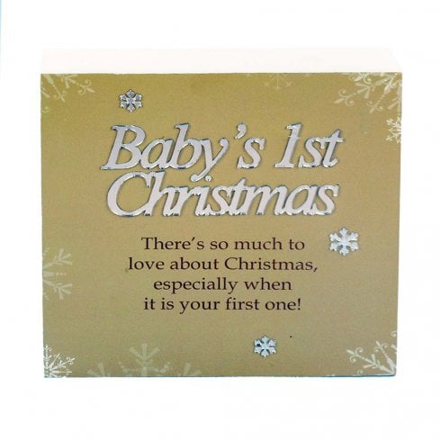 Arora Design Baby's 1st Christmas Plaque