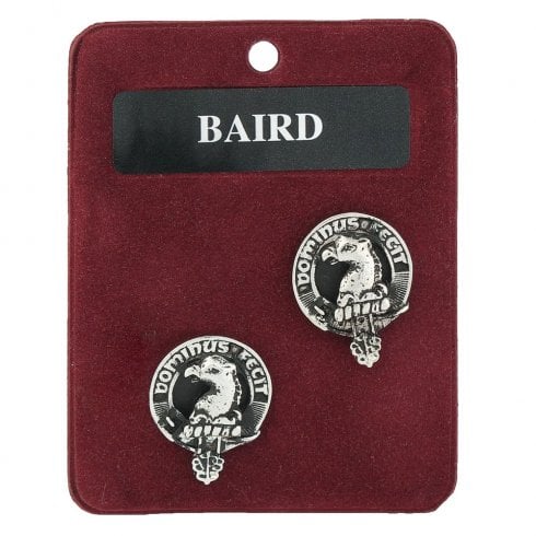 Art Pewter Clan Crest Cufflinks - Baird