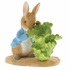 Peter Rabbit With Lettuce Figurine