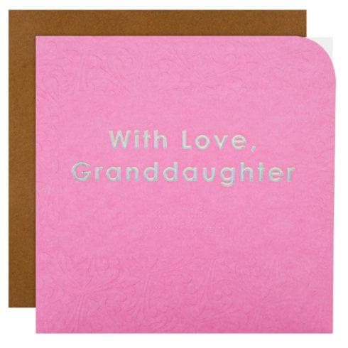 Hallmark Braille Birthday Card - With Love Granddaughter