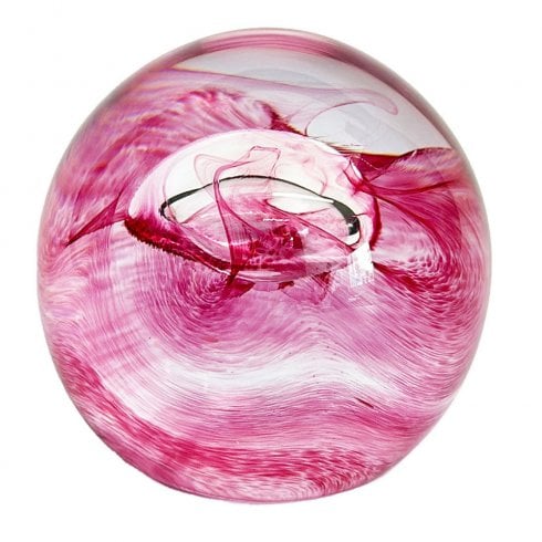 Caithness Glass Abstract Mooncrystal Ruby Paperweight