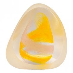 Abstract Pebble Gold Paperweight