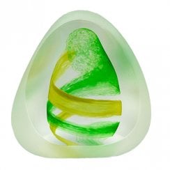 Abstract Pebble Green Paperweight