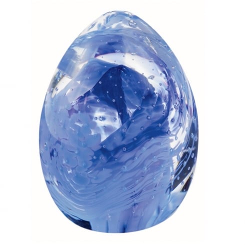Caithness Glass Blessings Blue Paperweight