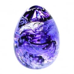 Caithness Glass Blessings Purple Paperweight