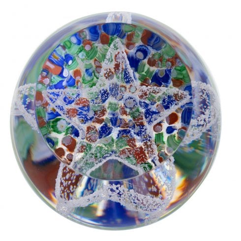 Caithness Glass Christmas Noel Starburst Paperweight