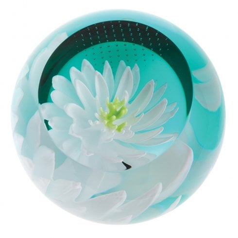 Caithness Glass Floral Charms Water Lily Paperweight