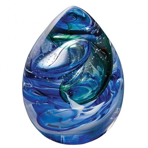 Caithness Glass Ocean Rip Tide Paperweight