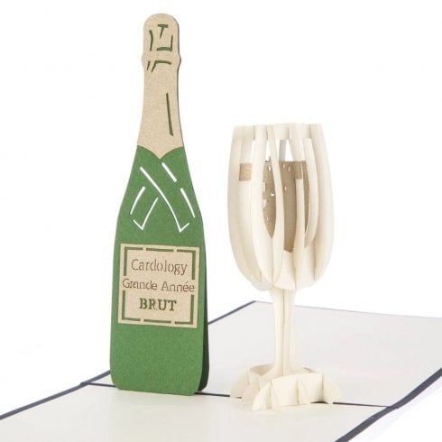 Cardology Glass of Bubbly Pop Up Card