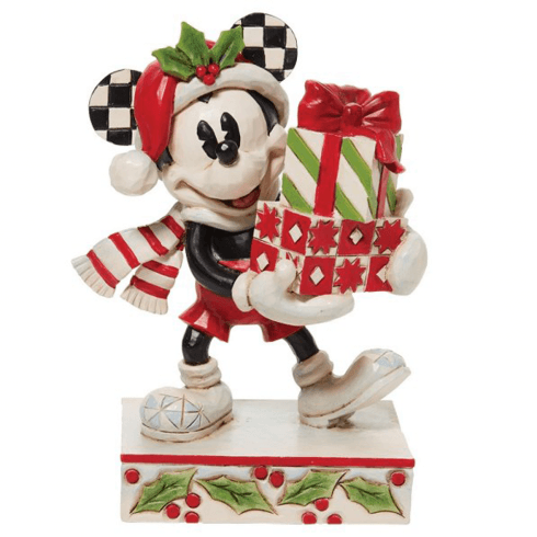Disney Traditions Christmas Mickey Mouse Figurine - Stack of Presents