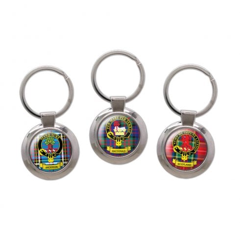 Lang Syne Publishers Ltd Chrome Clan Crest Keyring A-L