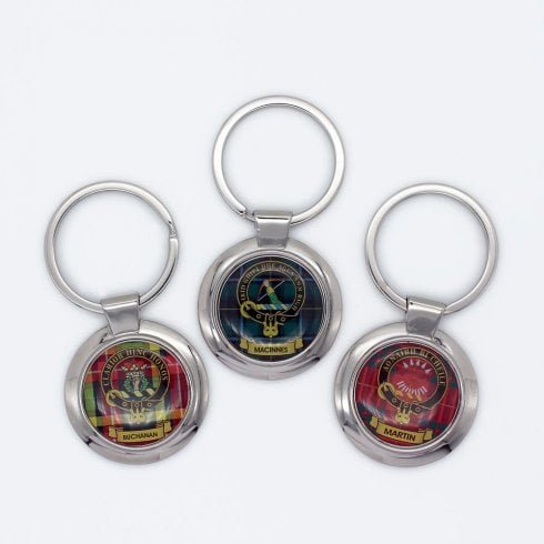 Lang Syne Publishers Ltd Chrome Clan Crest Keyring M-Z
