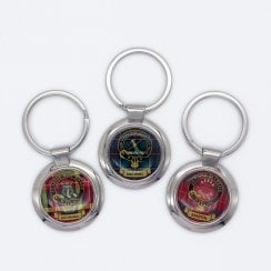 Chrome Clan Crest Keyring M-Z