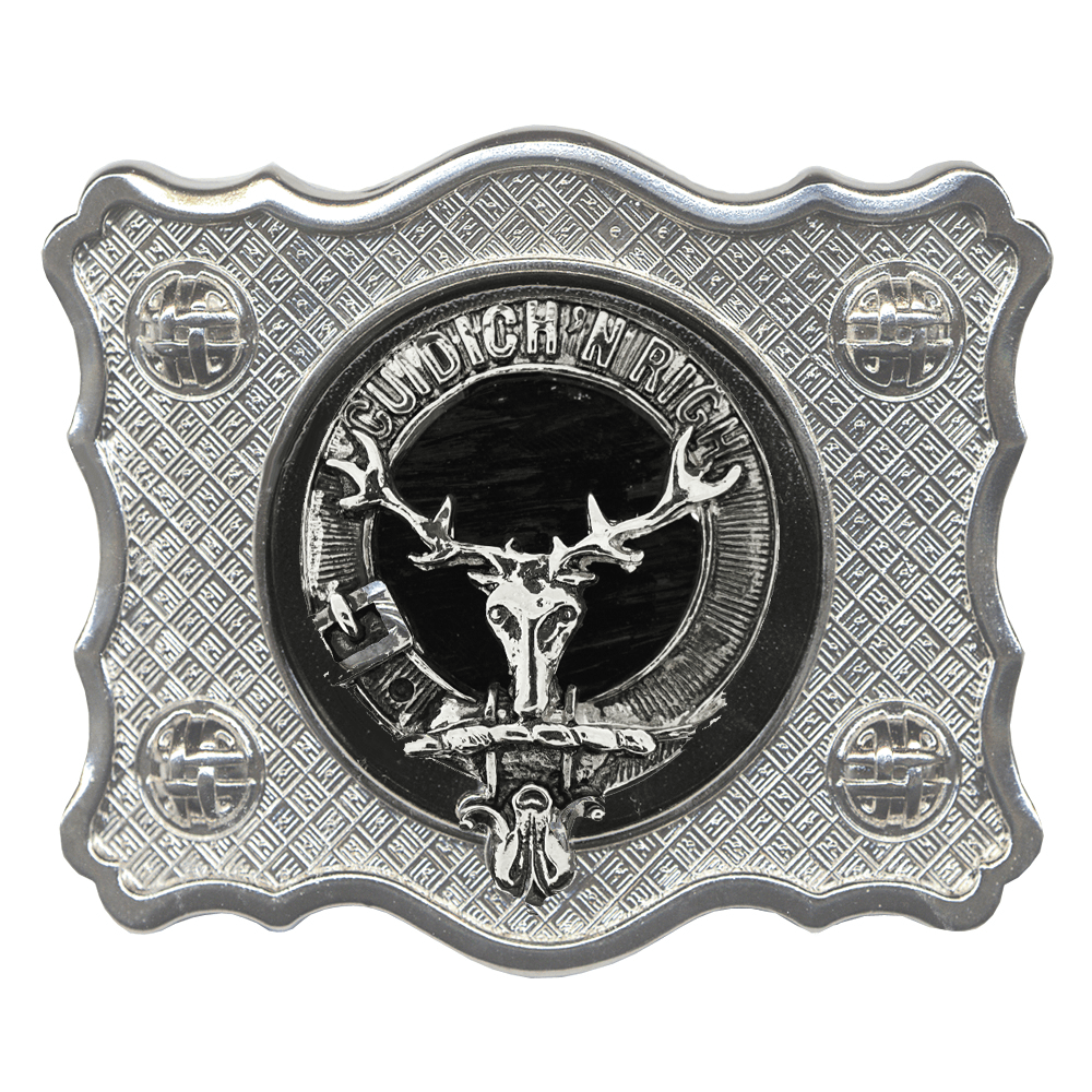 St Kilda MacFarlane Clan Crest Kilt Belt Buckle - Solid Pewter, 9.5x7 Cm