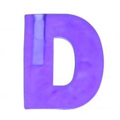 Create Your Name in Lights - Letter D