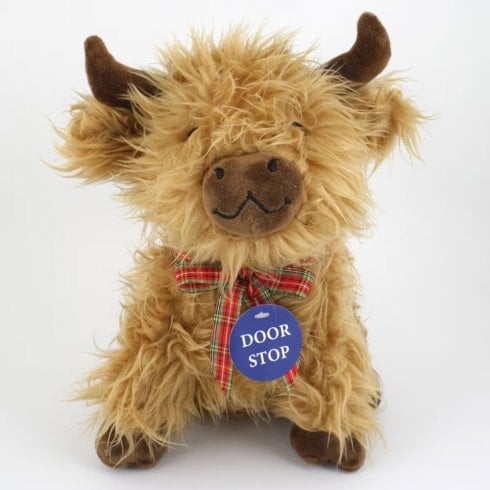 D&C Supplies Hairy Highland Cow Door Stop