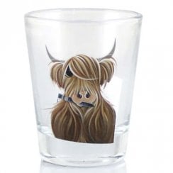 McMoo Tartan Paint Shot Glass
