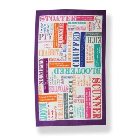 D&C Supplies Scottish Dialect Cotton Tea Towel