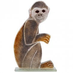 Cheeky Monkey Glass Ornament