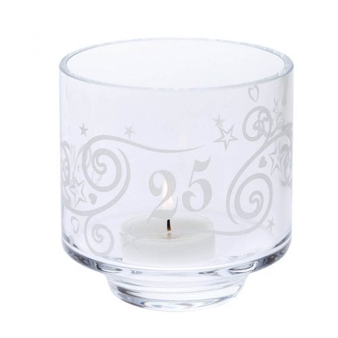 Dartington Crystal Dartington 25th Anniversary Celebration Votive Candle Holder