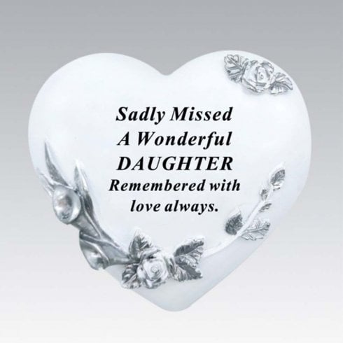 David Fischhoff Floral Heart - Daughter