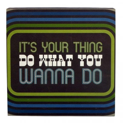 Demdaco It's Your Thing Wood Canvas Plaque
