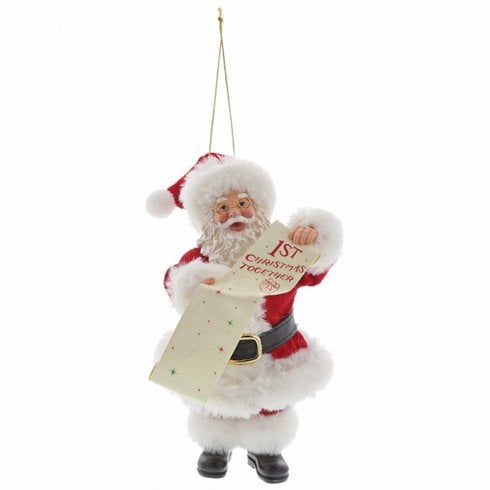 Department 56 Santa First Christmas Together Hanging Ornament
