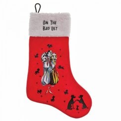 Cruella De Vil Christmas Stocking - On The Bad List 