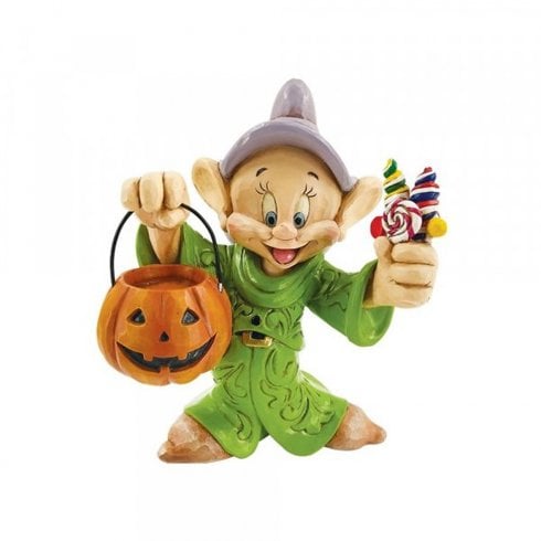 Disney Traditions Dopey Dwarf Trick-Or-Treating Halloween Figurine 6008988