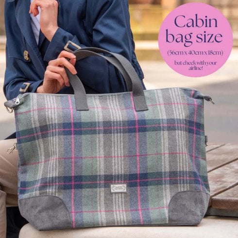 Zaino Earth Squared Lois In Tweed Fenton, Marrone E Verde, Per Donna