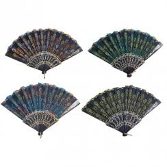 Fabric Chinese Fan - Random Design