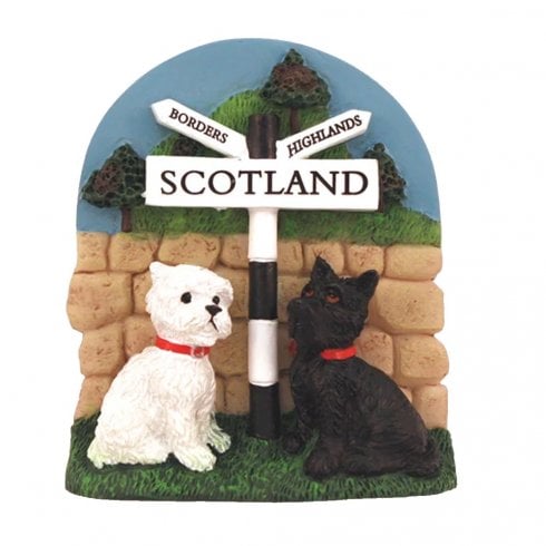 Elgate Westie & Scottie Dog Scottish Souvenir Magnet