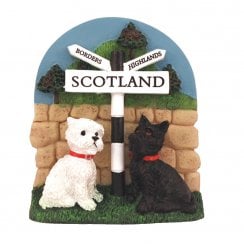 Westie & Scottie Dog Scottish Souvenir Magnet