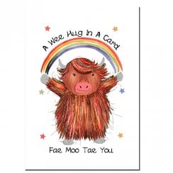 A Wee Hug In A Card Scottish Card