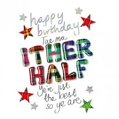 Ither Half Scottish Birthday Card