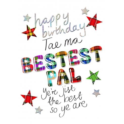 Embroidered Originals Tae Ma Bestest Pal Birthday Card