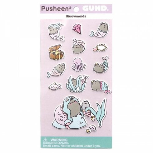 Enesco Pusheen Mermaid Stickers