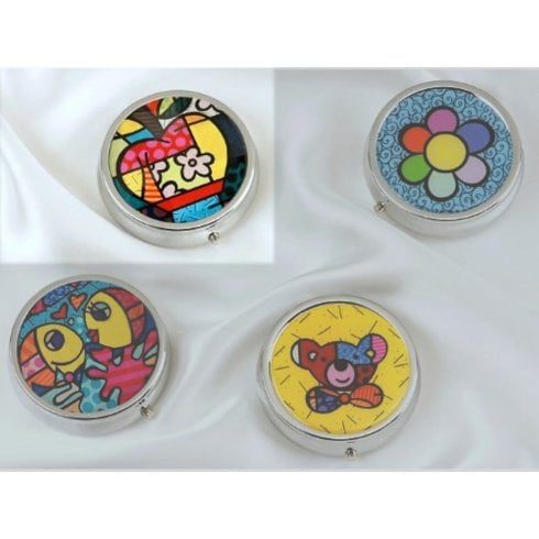 Enesco Romero Britto Pill Box 14072 - Apple Design