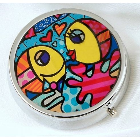 Enesco Romero Britto Pill Box 14072 - Fish Design