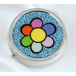 Romero Britto Pill Box 14072 - Flower Design
