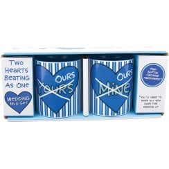 Two Hearts Beating As One Wedding Mug Set