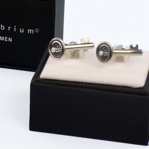 Equilibrium 18th Birthday Key Cufflinks