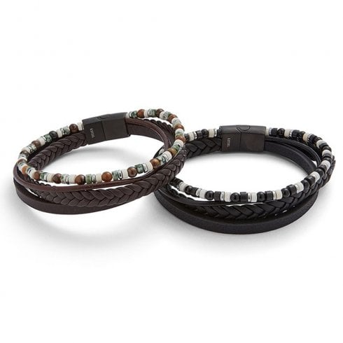 Equilibrium 4 in 1 Leather Bead Bracelet