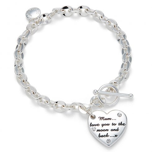 Equilibrium Duo Style Silver Plated Mum Bracelet