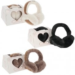 Faux Fur Suede Two Tone Ear Muffs