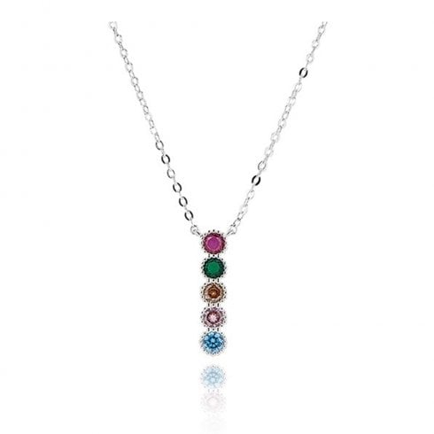 Equilibrium Glam Rox Elegant Silver Plated Necklace