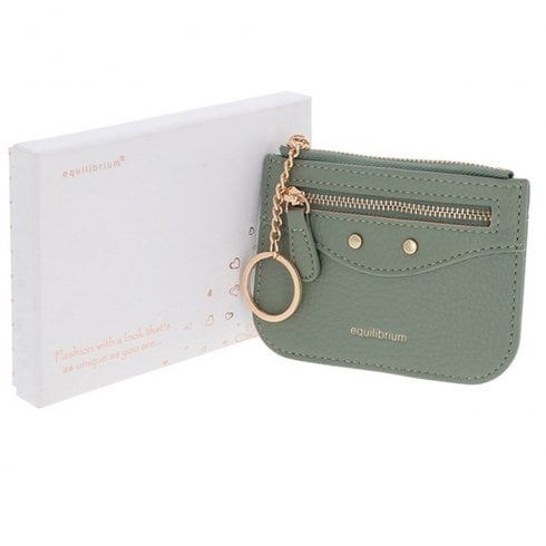 Equilibrium Ladies Credit Card & Coin Wallet Keyring Grey